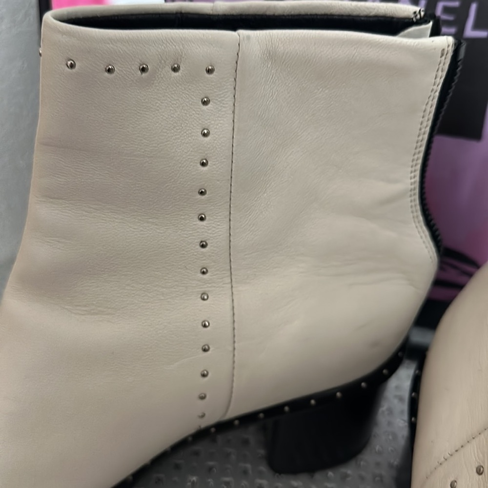 RAG & BONE Rover Leather Ankle Booties, Size 37.5 - Picture 7 of 8